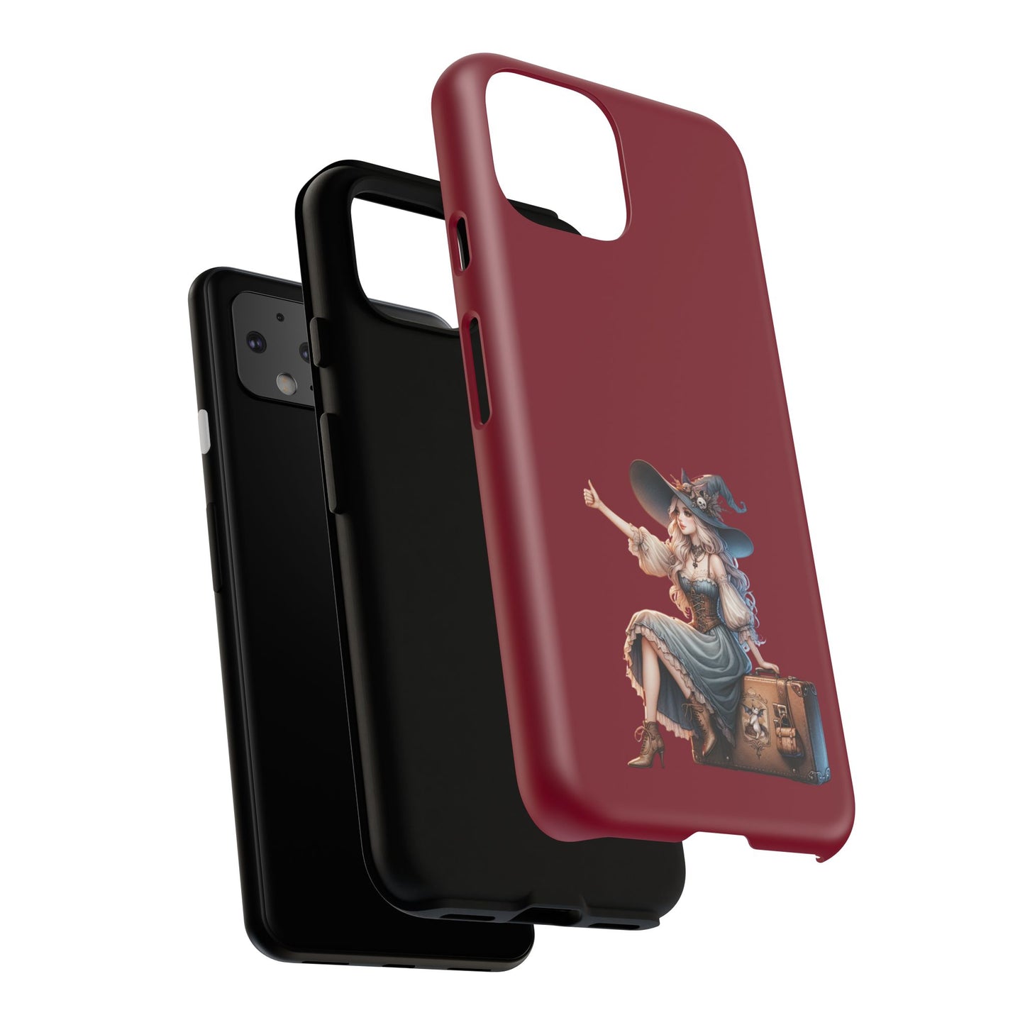 Witchy Phone Case - Magical, Durable - Halloween Gift, Cosplay Accessory, Cute Witch Design