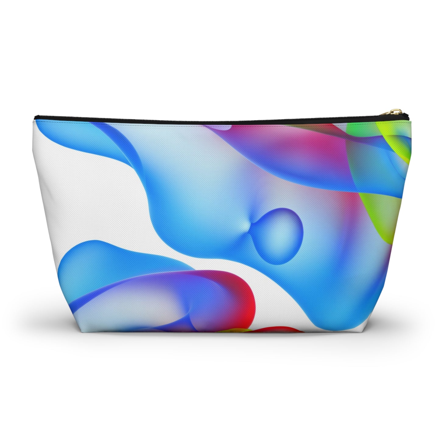 Vibrant Accessory Pouch, Colorful Makeup Bag, Artistic Travel Organizer, Fun Gift for Her, Modern Design Pouch