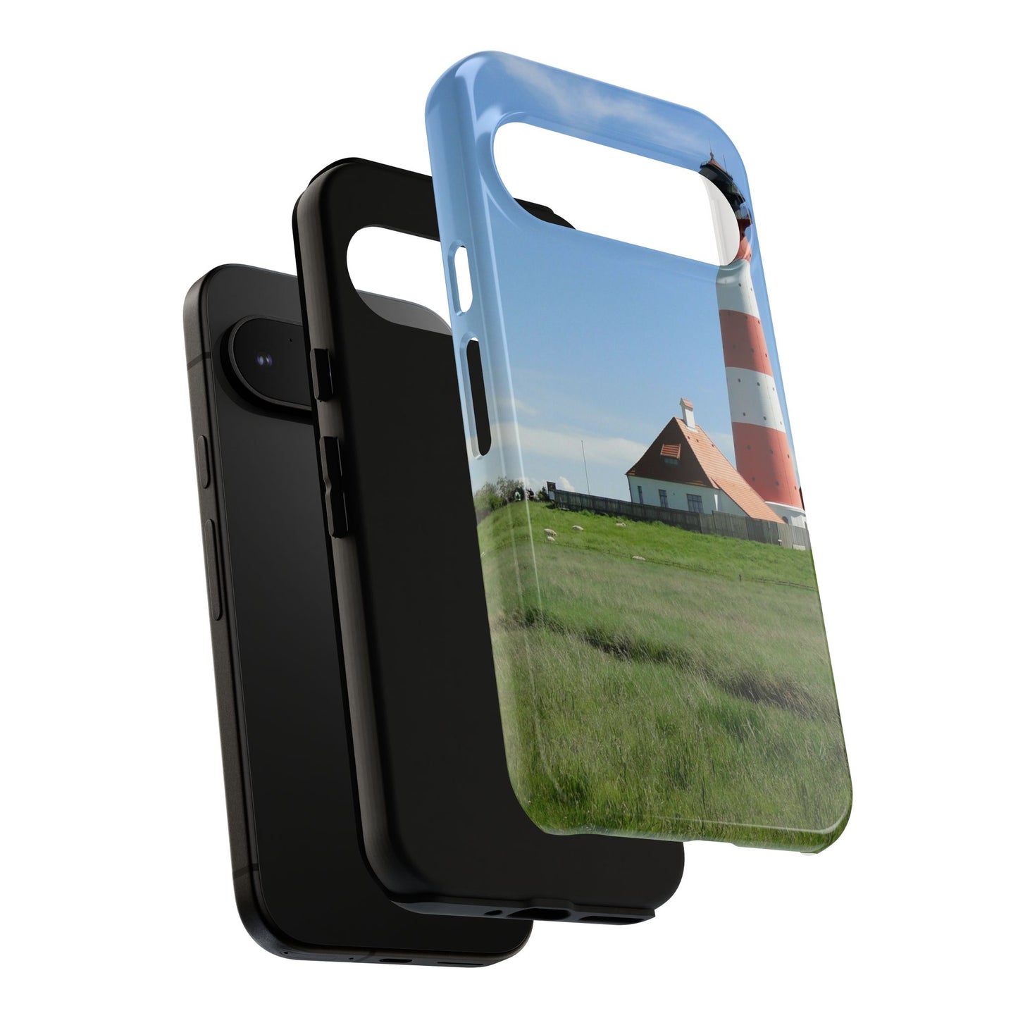 Lighthouse Phone Case - Coastal Vibes, Nautical Gift, Ocean Lover Accessory, Beach Aesthetic, Customizable Design