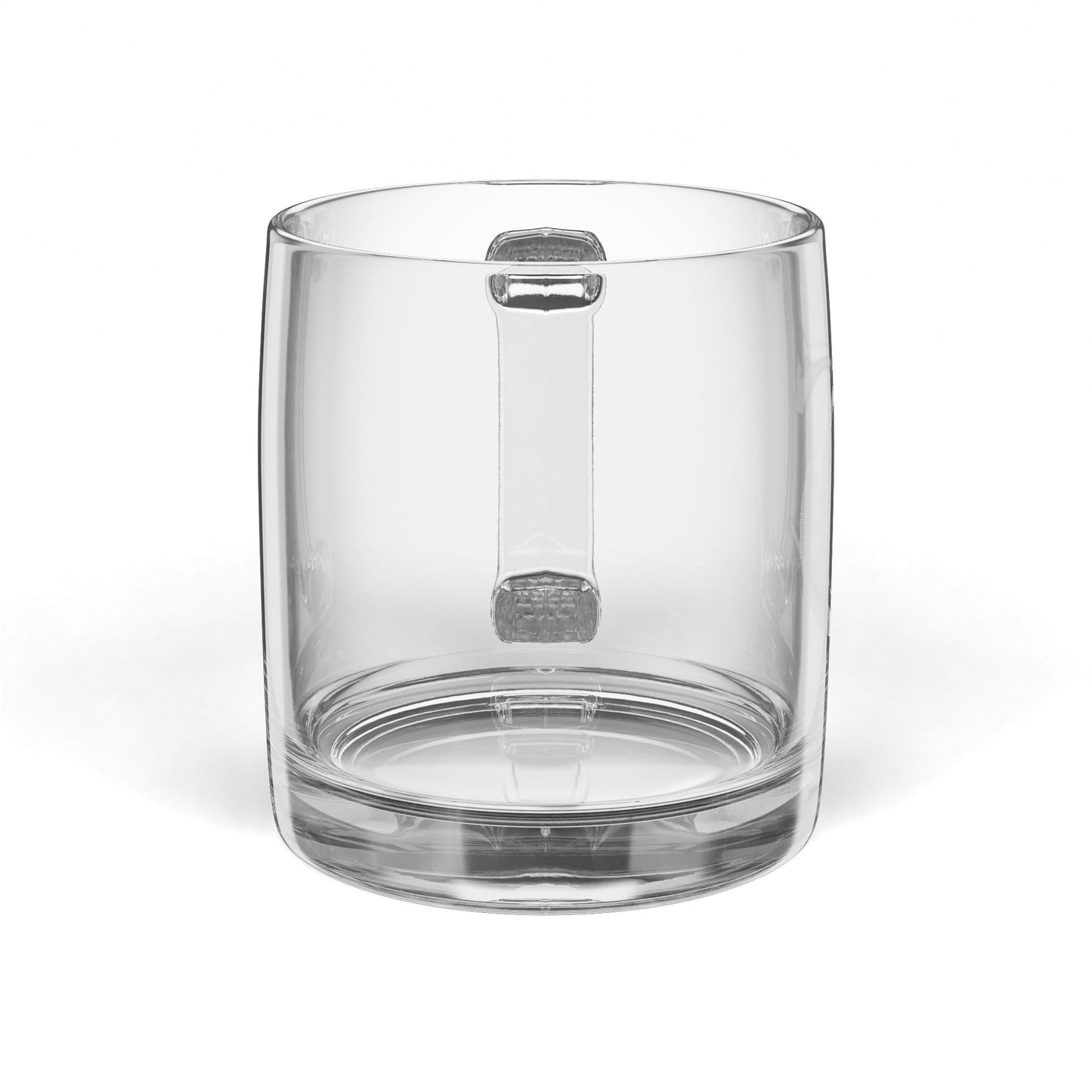 Personalized Engraved Glass Coffee Mug |Letter C