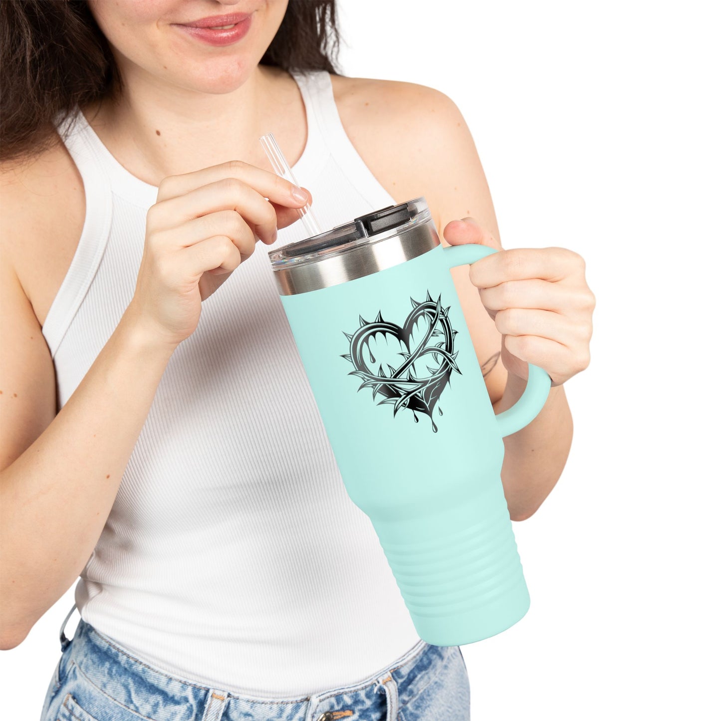 Chic Insulated Travel Mug, 40oz - Perfect for Coffee Lovers, Gifts, Road Trips, Outdoor Adventures, Unique Designs
