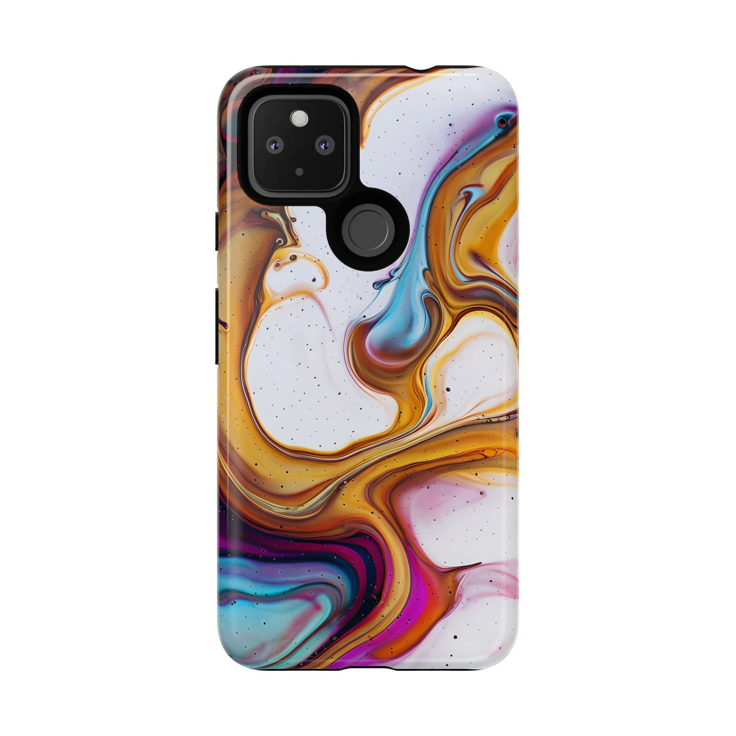 Artistic Phone Case, Tough Cases with Colorful Marble Design