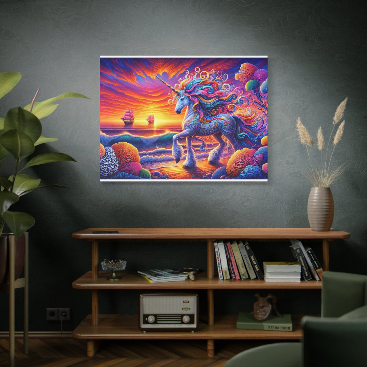 Matte Canvas, Stretched, 1.25" Unicorn