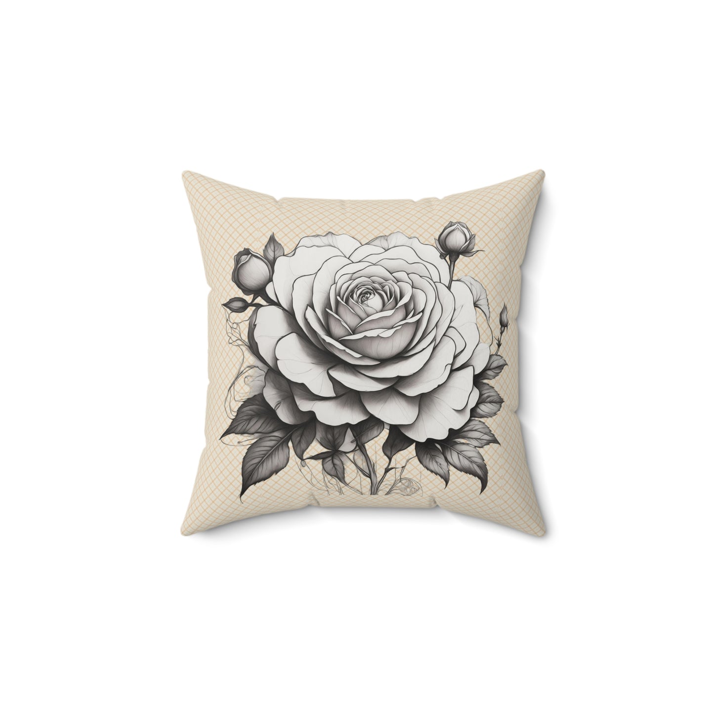 Elegant Floral Rose Pillow, Home Decor, Gift for Her, Cozy Living Room Accent, Wedding Decoration, Interior Design