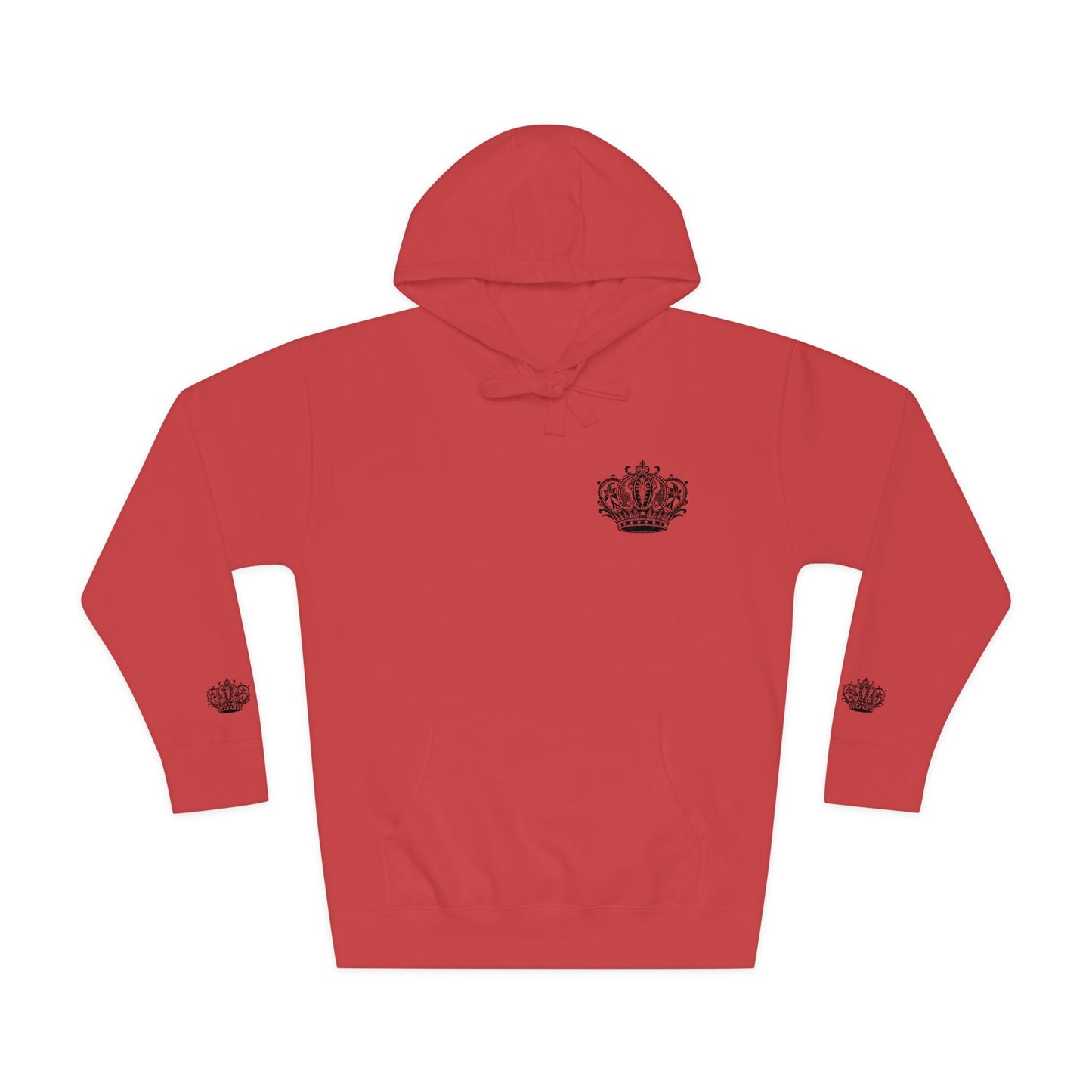 Crown Floral Unisex Fleece Hoodie | Cozy Streetwear, Perfect Gift for Him & Her, Autumn Fashion, Casual Wear, Trendy Outfit