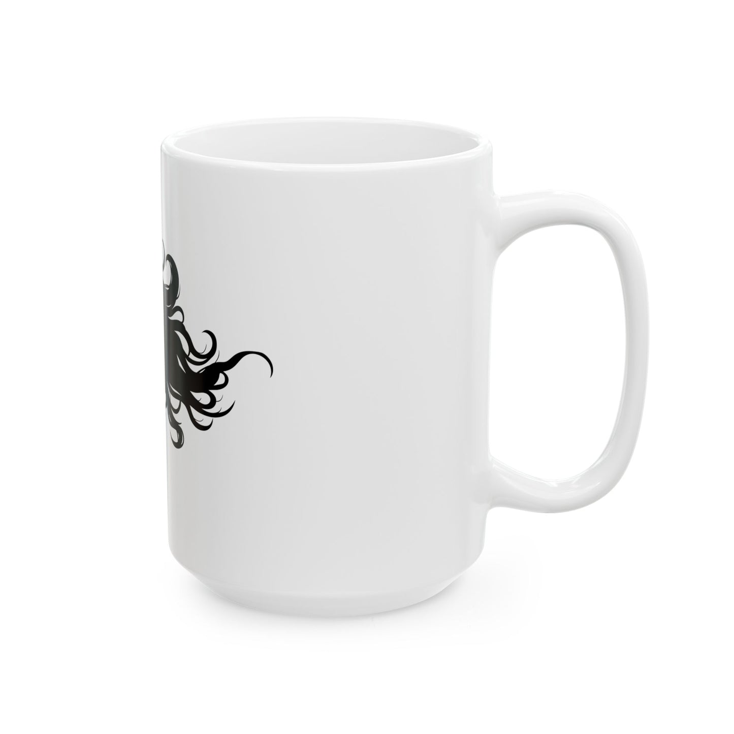 Elegant Silhouette Ceramic Mug - Perfect Gift for Coffee Lovers, Tea Enthusiasts, Office Decor, Birthdays, Home Use