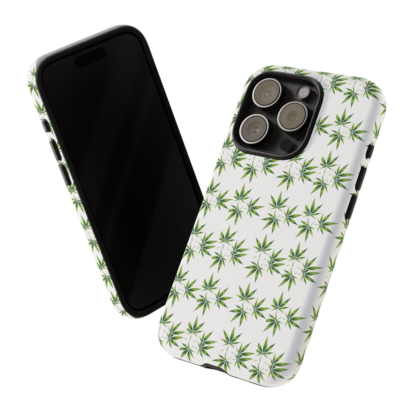 Stylish Phone Case with Cannabis Leaf Design, Durable Phone Cover, Gift for Stoner Friends, Unique Phone Accessory, Nature-Inspired Design