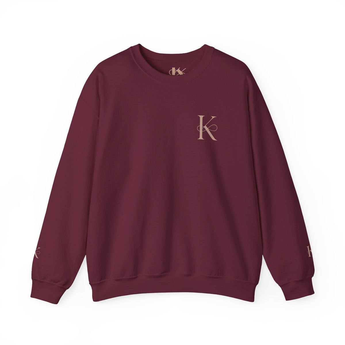 Minimalist Unisex Crewneck Sweatshirt with Initial Charm, Comfortable Lounge Wear, Gift for Him or Her, Casual Style, Everyday Essential
