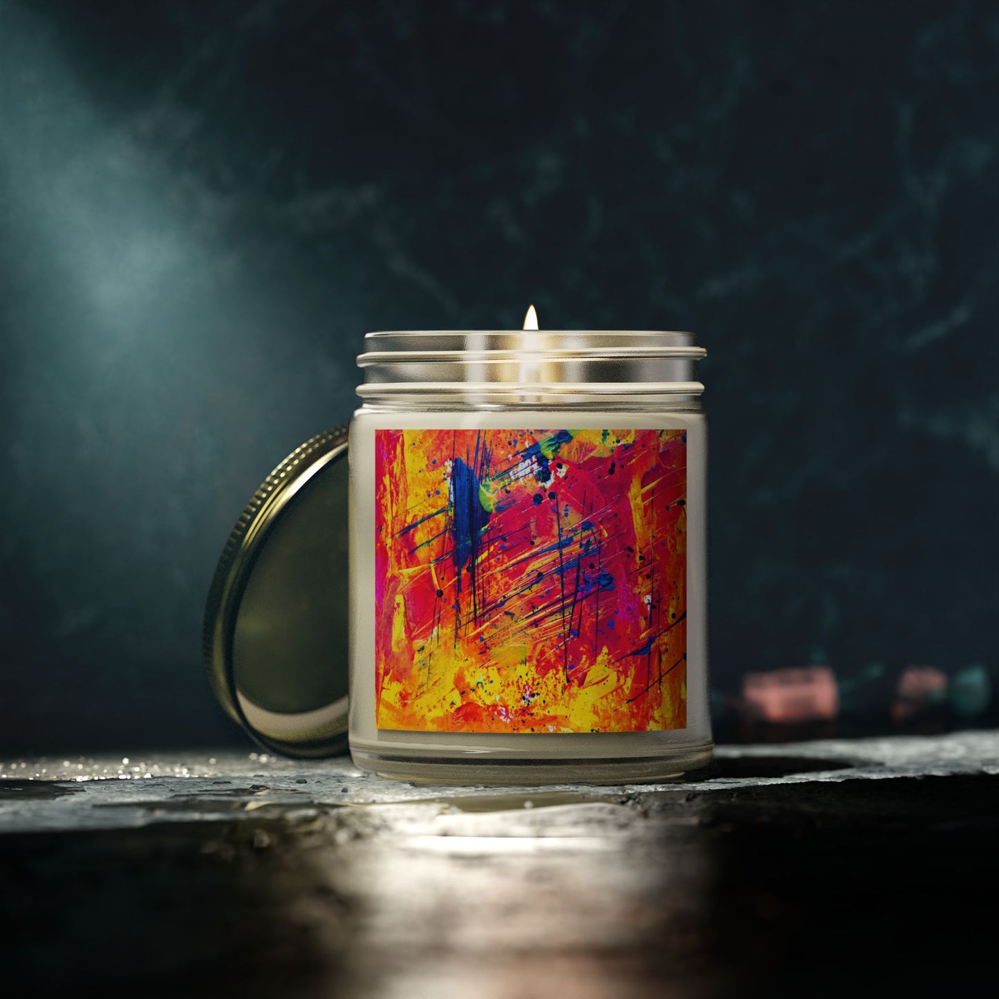 Vibrant Artistic Scented Candles - Perfect for Relaxation, Home Decor, Gifts, Celebrations, and Aromatherapy