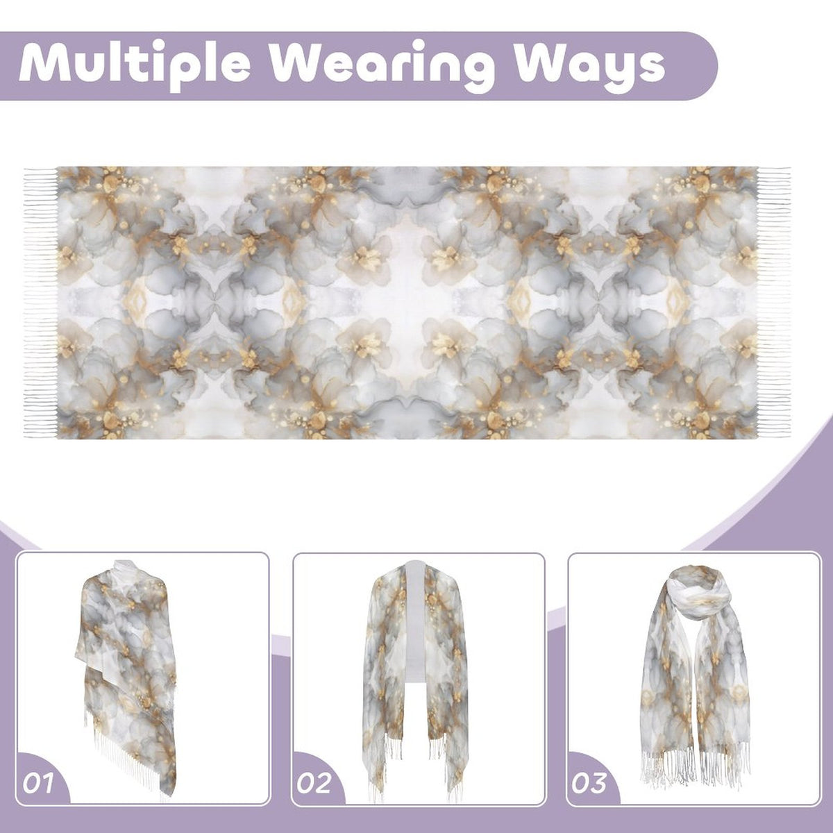 Cashmere-like Tassel Scarf