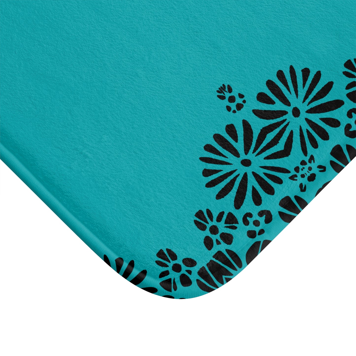 Floral Elegance Bath Mat - Chic Bathroom Decor, Home Spa Essentials, Gift for Her, Modern Design, Cozy Comfort