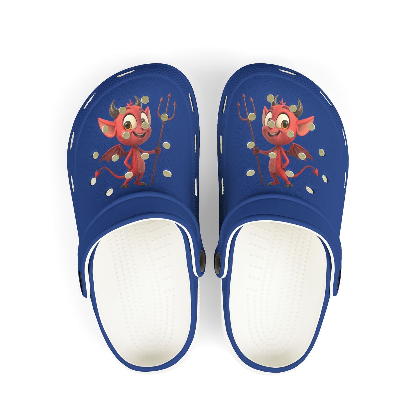 Kid's Fun Demon Clogs, Playful Footwear for Kids, Comfy Summer Shoes, Cute Outdoor Slip-Ons, Halloween Costumes