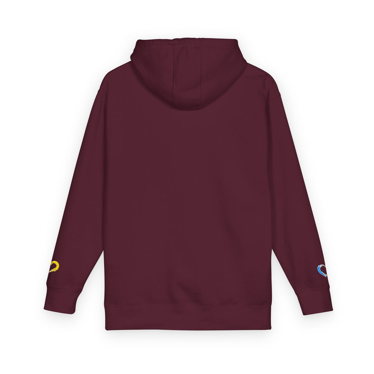 Colorful Heart Unisex Fleece Hoodie | Cozy Gift for Friends, Valentine's Day, Anniversary, Casual Wear, Spring Fashion