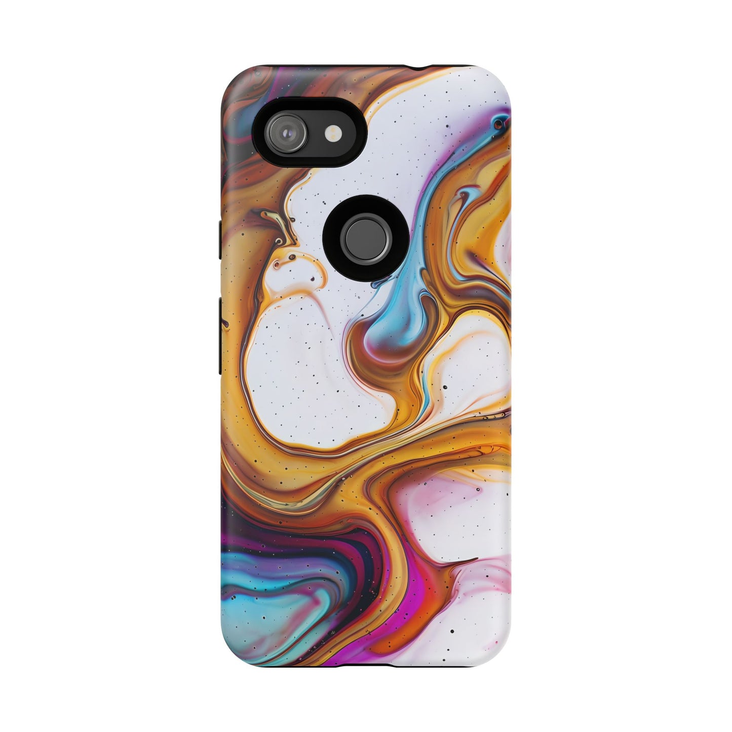 Artistic Phone Case, Tough Cases with Colorful Marble Design