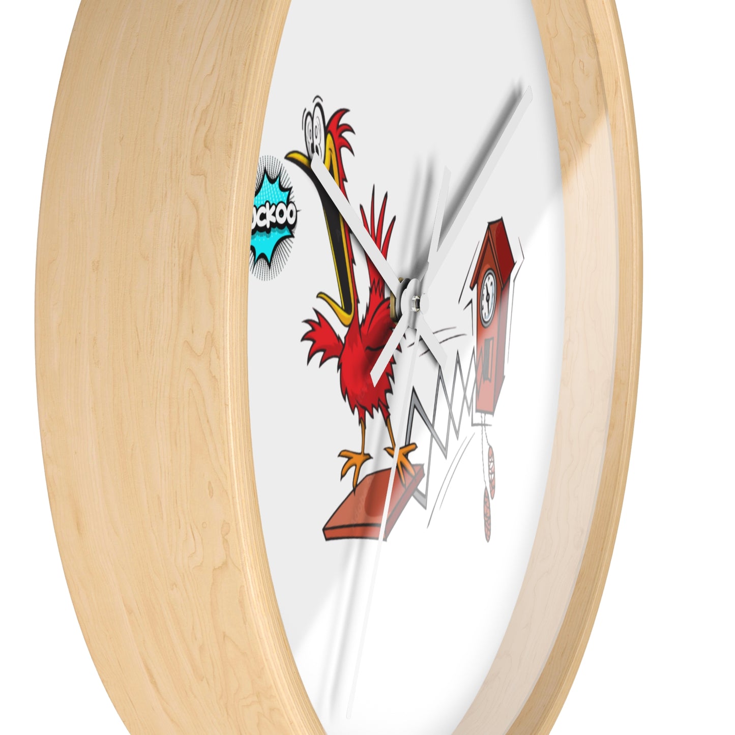 Quirky Rooster Cuckoo Wall Clock, Fun Home Decor