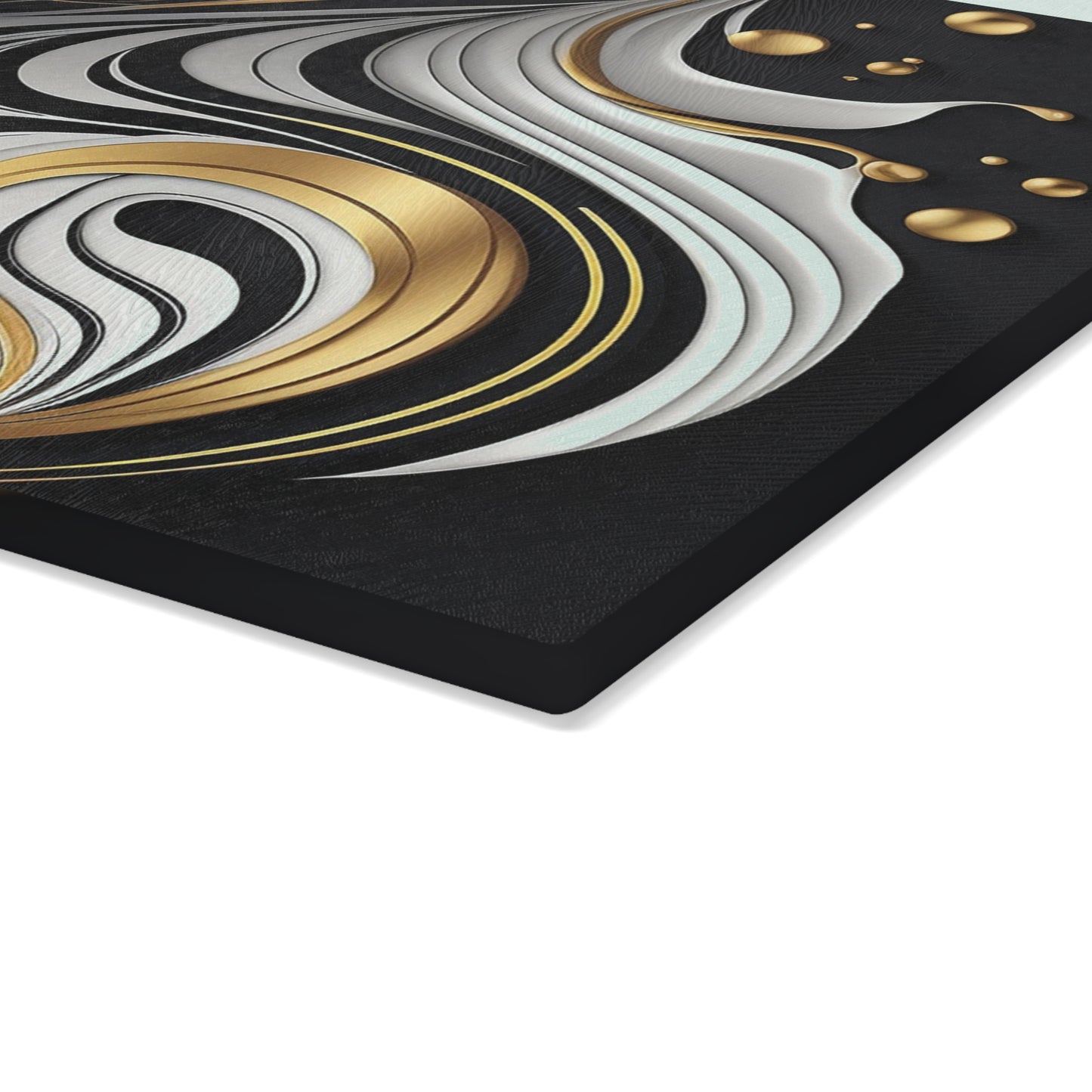 Elegant Abstract Glass Cutting Board, Modern Kitchen Decor, Housewarming Gift, Cooking Accessories, Unique Serving Tray
