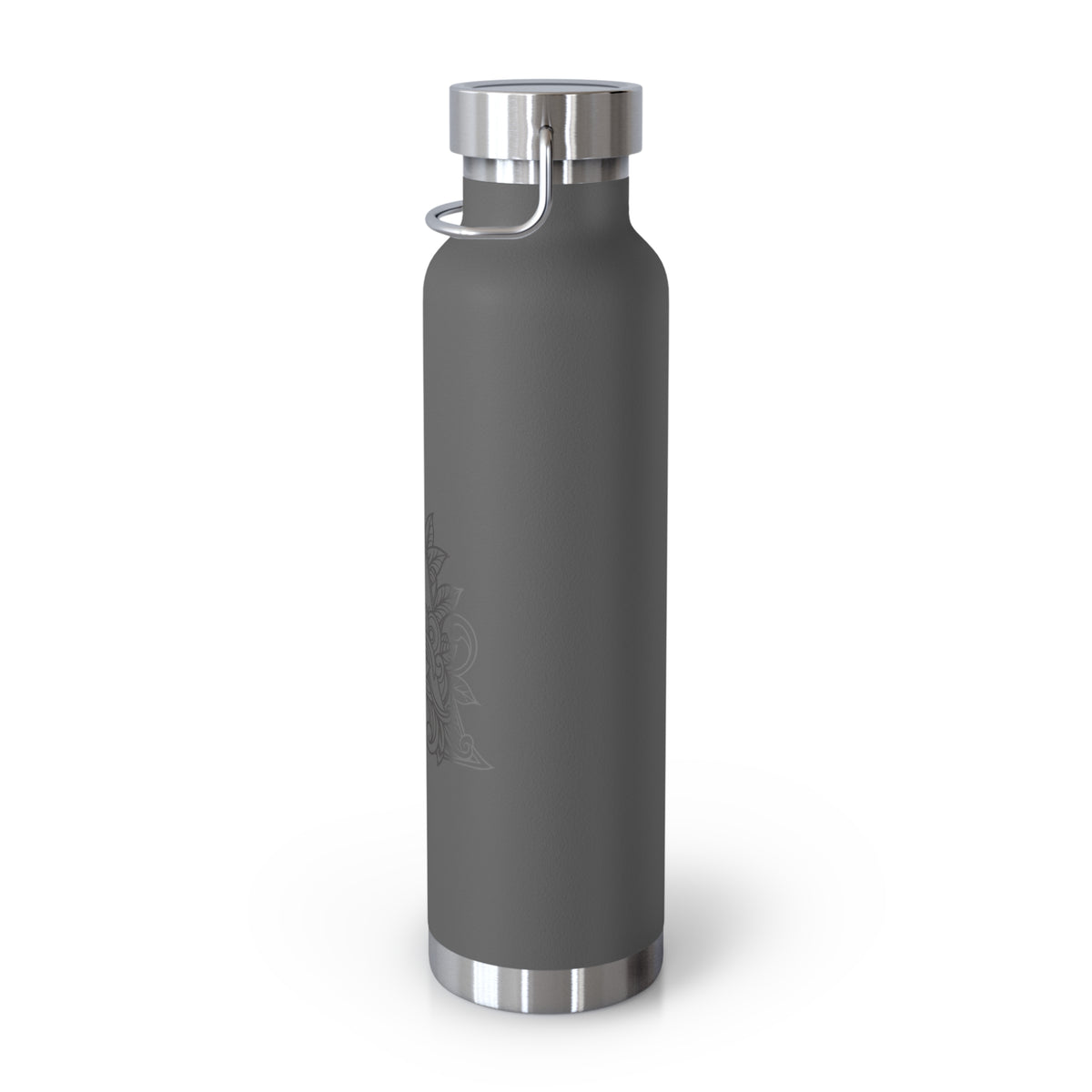 Boho Art Cold Drink Tumbler- Letter A, Personalized Water Bottle, Yoga Gift, Stylish Insulated Flask