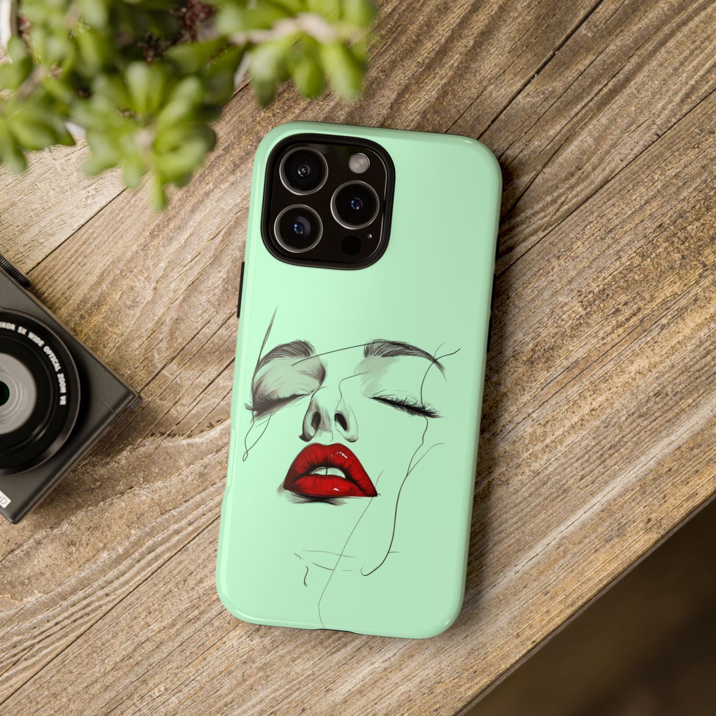 Stylish Phone Case, Artistic Phone Cover, Trendy Tech Accessory, Unique Cell Phone Protector, Gift for Her, Modern Aesthetic