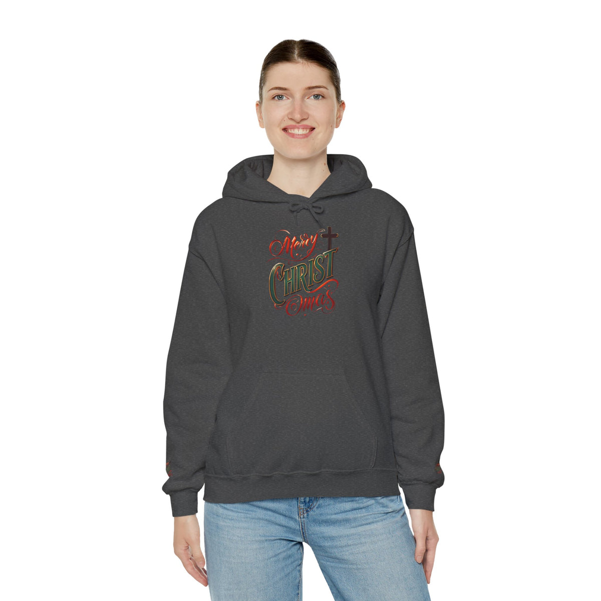 Merry Christmas Hoodie, Cozy Unisex Sweatshirt for Holiday Gatherings, Festive Gift Idea for Him/Her, Winter Apparel, Christmas Sweater