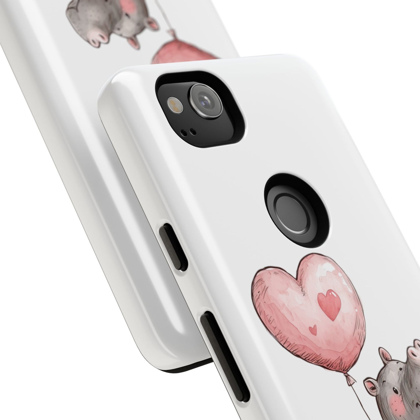 Cute Hippo Phone Case - Good Vibes Design, Animal Lover Gift, Fun Accessory, Birthday Present, Phone Accessories