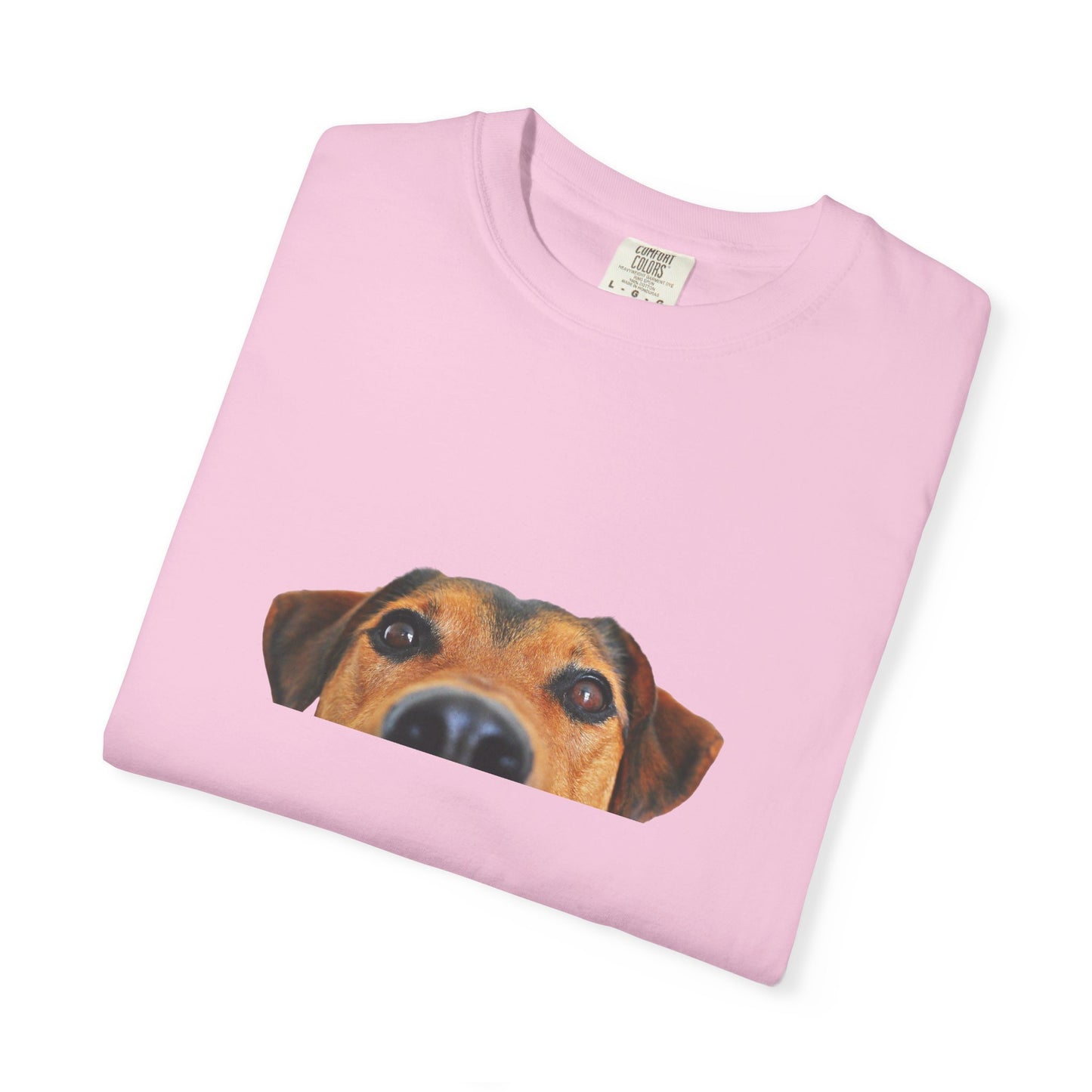 Cute Dog Face Unisex Garment-Dyed T-shirt, Pet Lover Tee, Animal Community Shirt, Birthday Gift, Casual Wear, Dog Lover's Merch