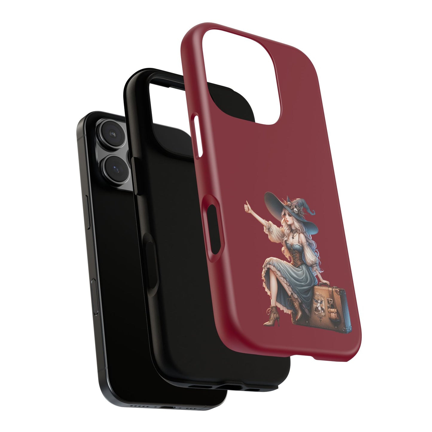 Witchy Phone Case - Magical, Durable - Halloween Gift, Cosplay Accessory, Cute Witch Design