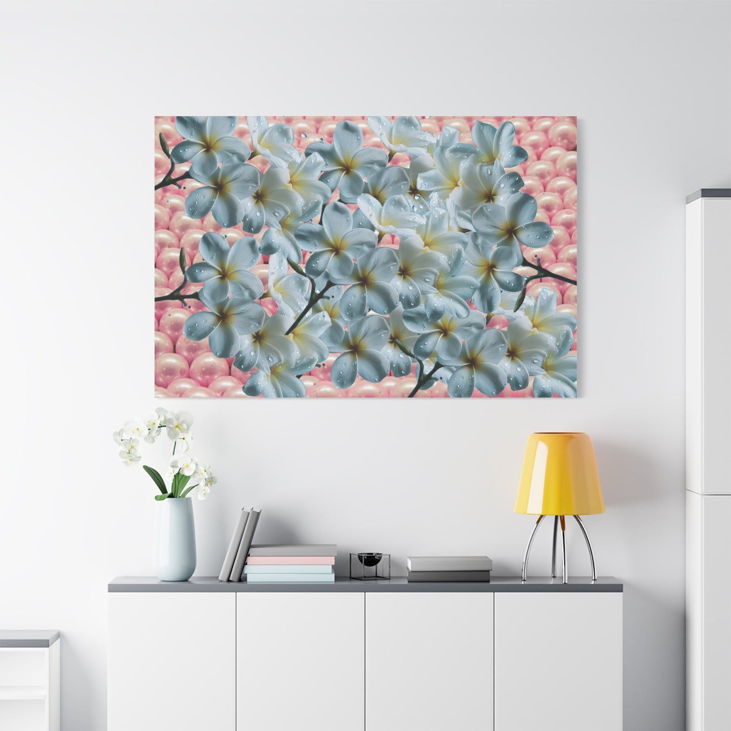 Floral Canvas Art Print - Elegant Home Decor, Botanical Wall Art, Gift for Her, Mother's Day Decoration, Vibrant Flower Artwork