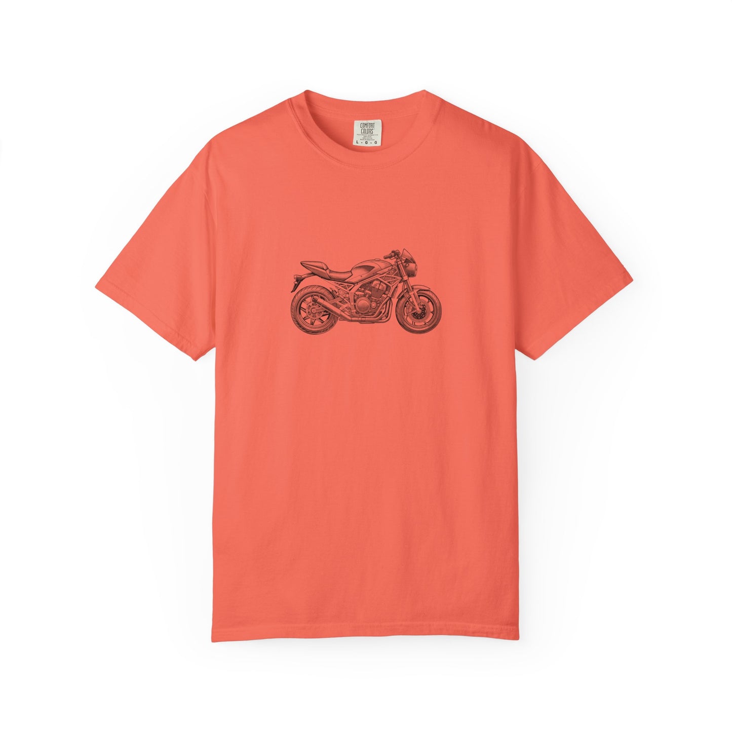 Motorcycle Vibes Unisex Garment-Dyed T-Shirt, Biker Tee for Motorcycle Enthusiasts, Gift for Riders, Casual Wear, Adventure Apparel