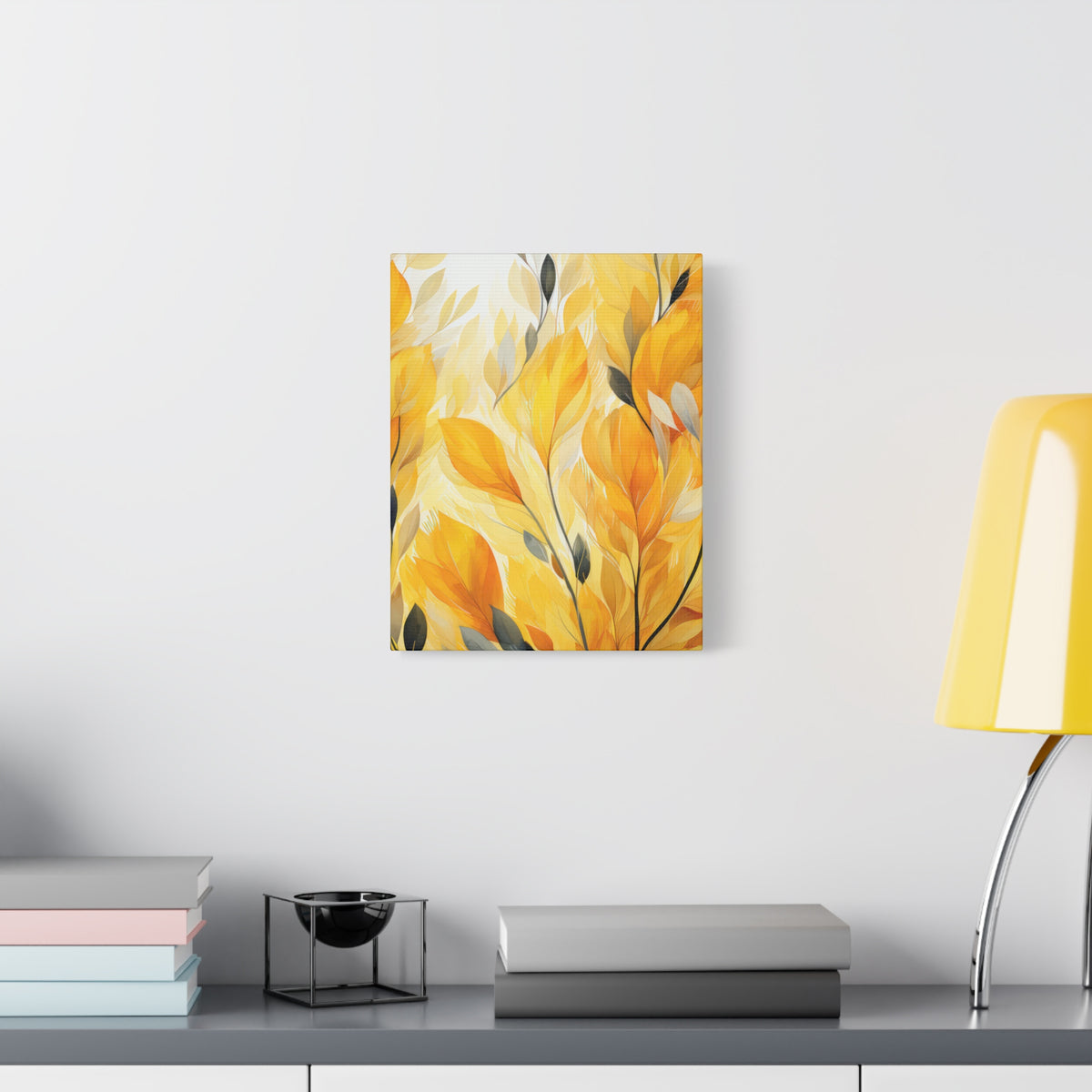 Gorgeous Yellow Matte Canvas Art Print, Stretched, 1.25"