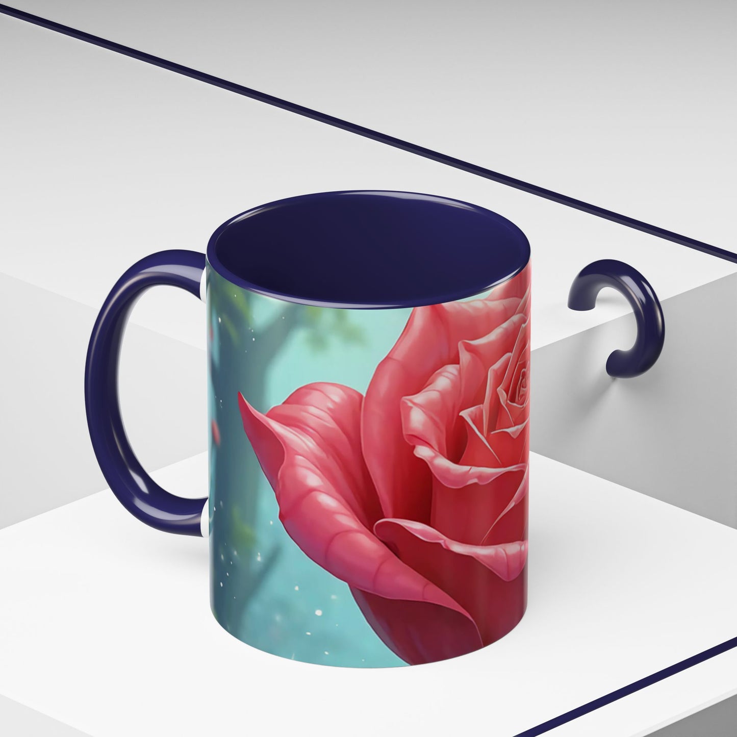 Elegant Rose Coffee Mug for Floral Lovers, Perfect Gift for Mother’s Day, Birthday, Home Decor, Garden Enthusiasts, Art Collectors