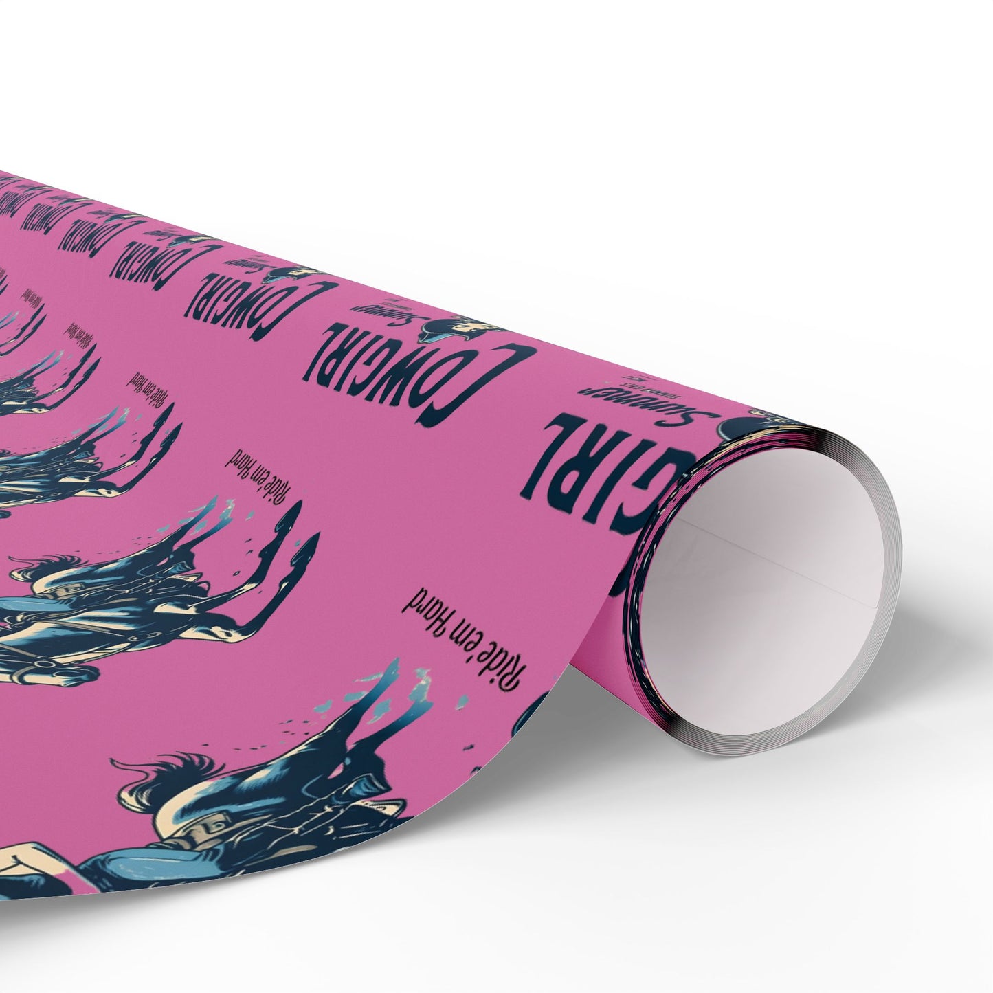 Cowgirl Wrapping Paper - Fun Gift Wrap for Birthdays, Western Theme Parties, Cowgirl Decor, Unique Gift Wrapping, Cute Cowgirl Print