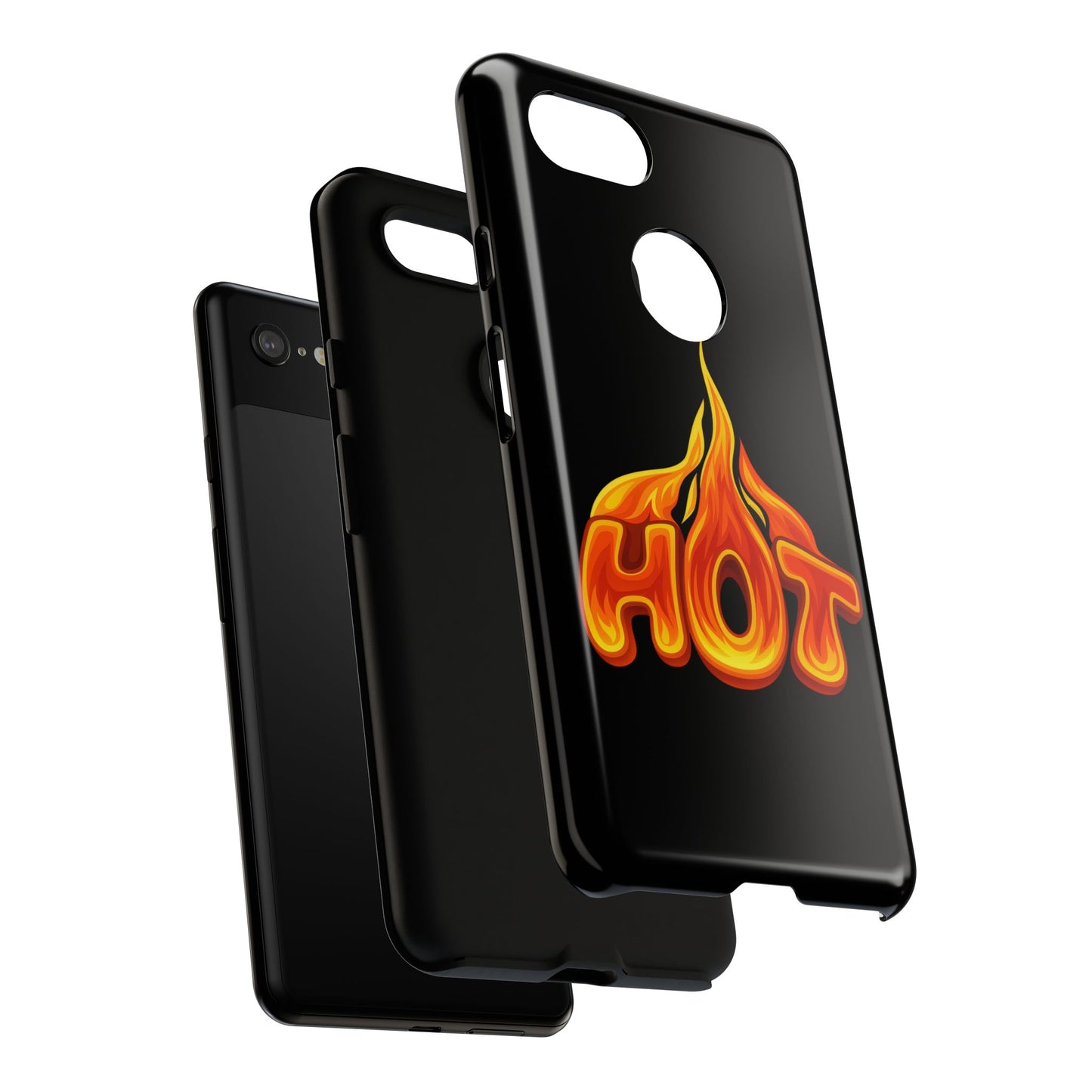 Stylish Phone Case, Hot Flames Design, Gift for Teens, Trendy Accessory, Protective Cover, Unique Phone Case
