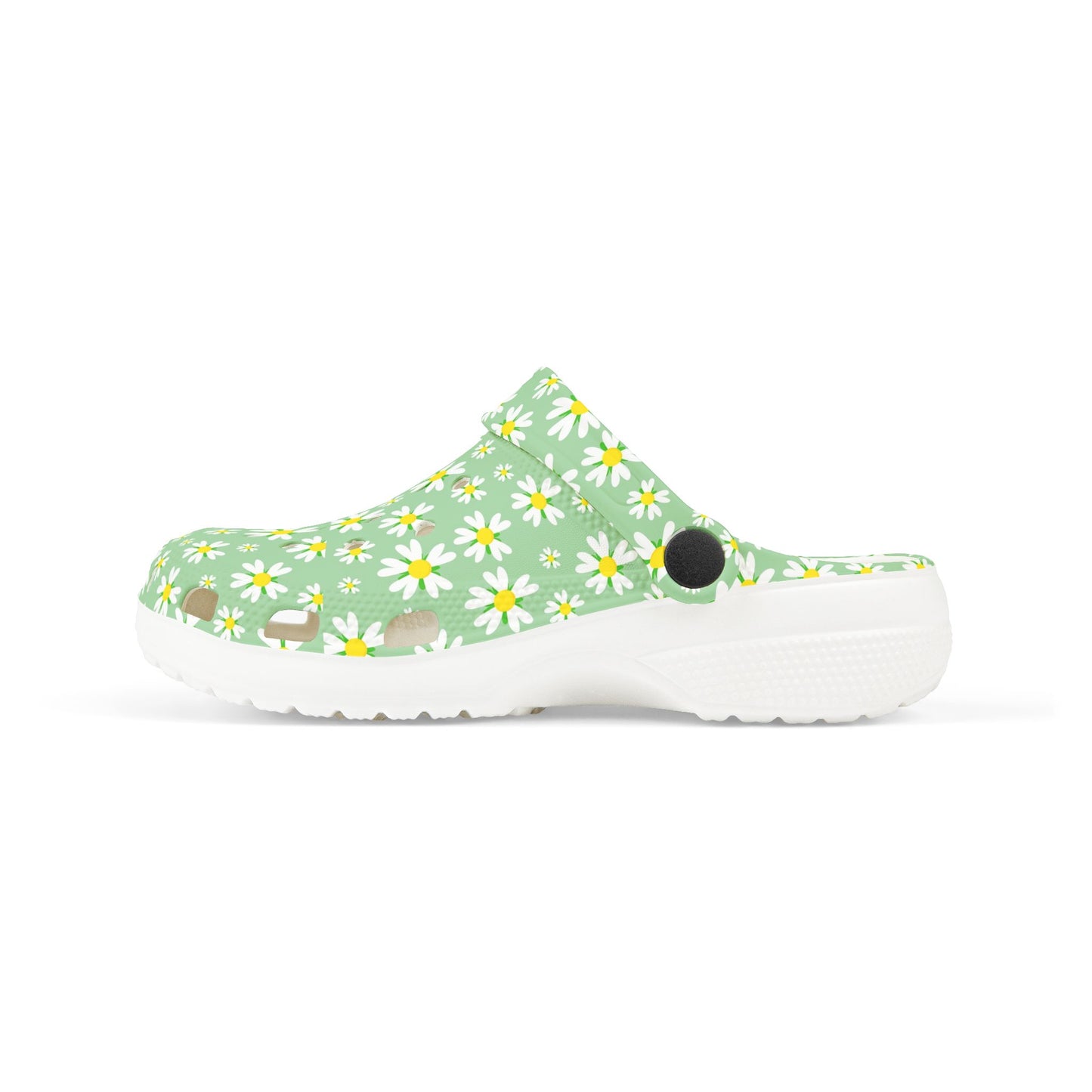 Kids' Floral Print EVA Clogs - Comfortable Garden Shoes, Summer Footwear, Playtime Slippers, Flowers Design, Spring Fashion