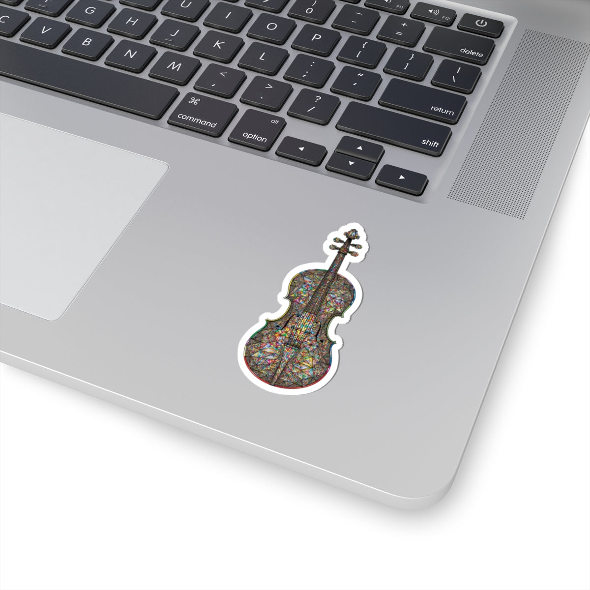 Colorful Violin Kiss-Cut Stickers | Artistic Music Decor, Laptop Stickers, Instrument Lover Gifts, Scrapbooking Supplies, Violin Art