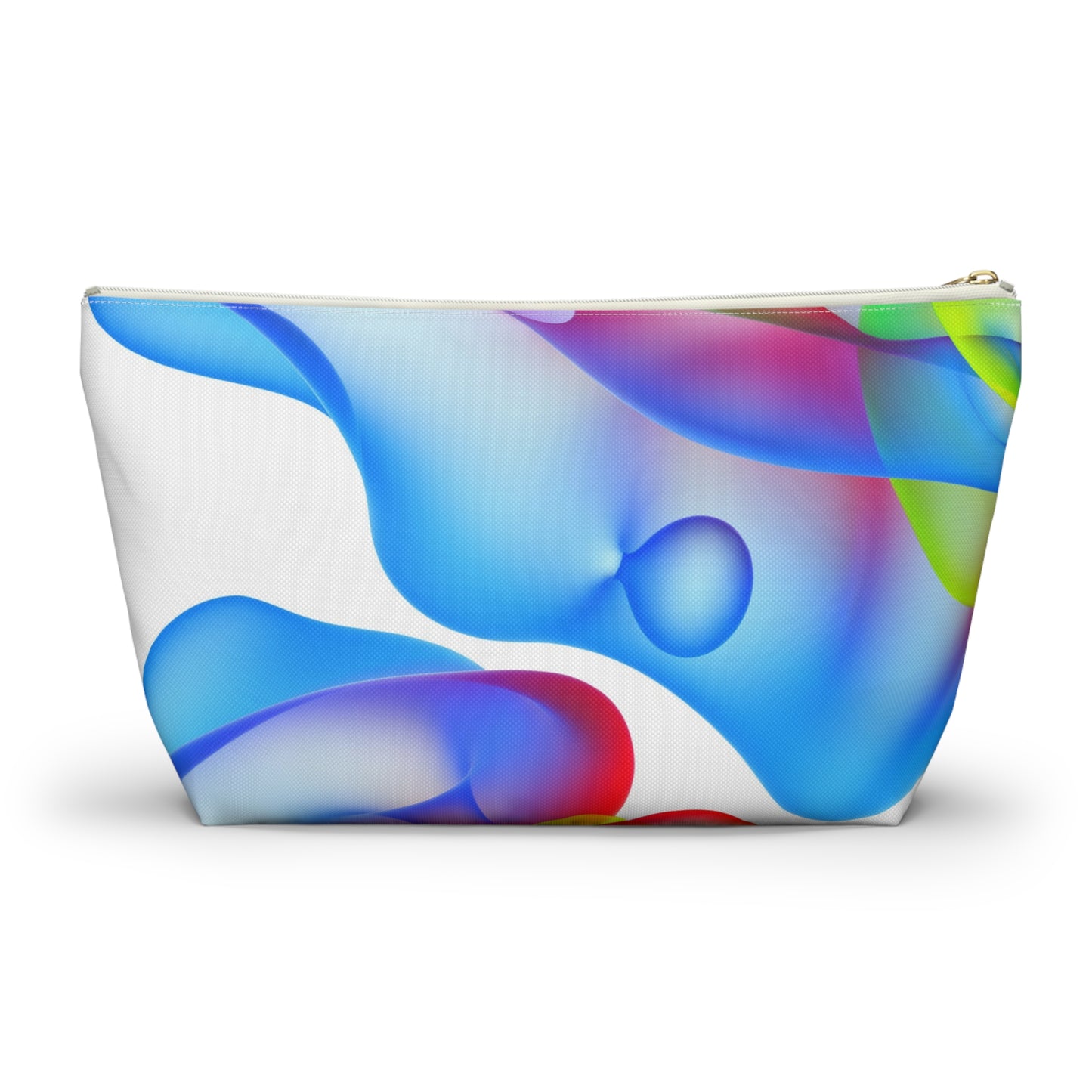 Vibrant Accessory Pouch, Colorful Makeup Bag, Artistic Travel Organizer, Fun Gift for Her, Modern Design Pouch