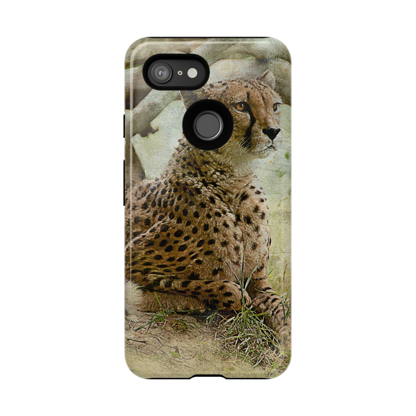 Cheetah Phone Case, Tough Cases, Animal Lover Gift, Wildlife Protection, Eco-Friendly Mobile Cover, Unique Phone Accessory