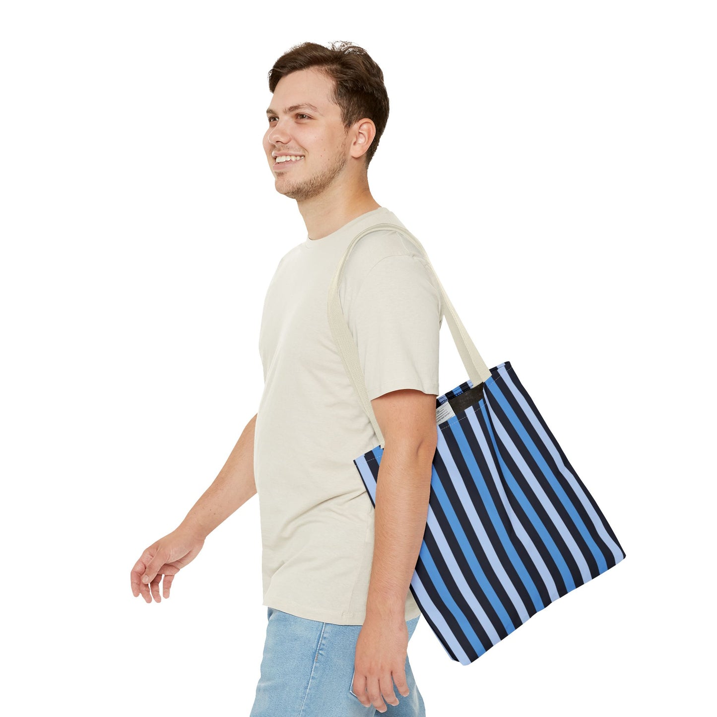 Stylish Striped Tote Bag, Beach Bag, Shopping Tote, Everyday Carryall, Reusable Grocery Bag, Gift for Her