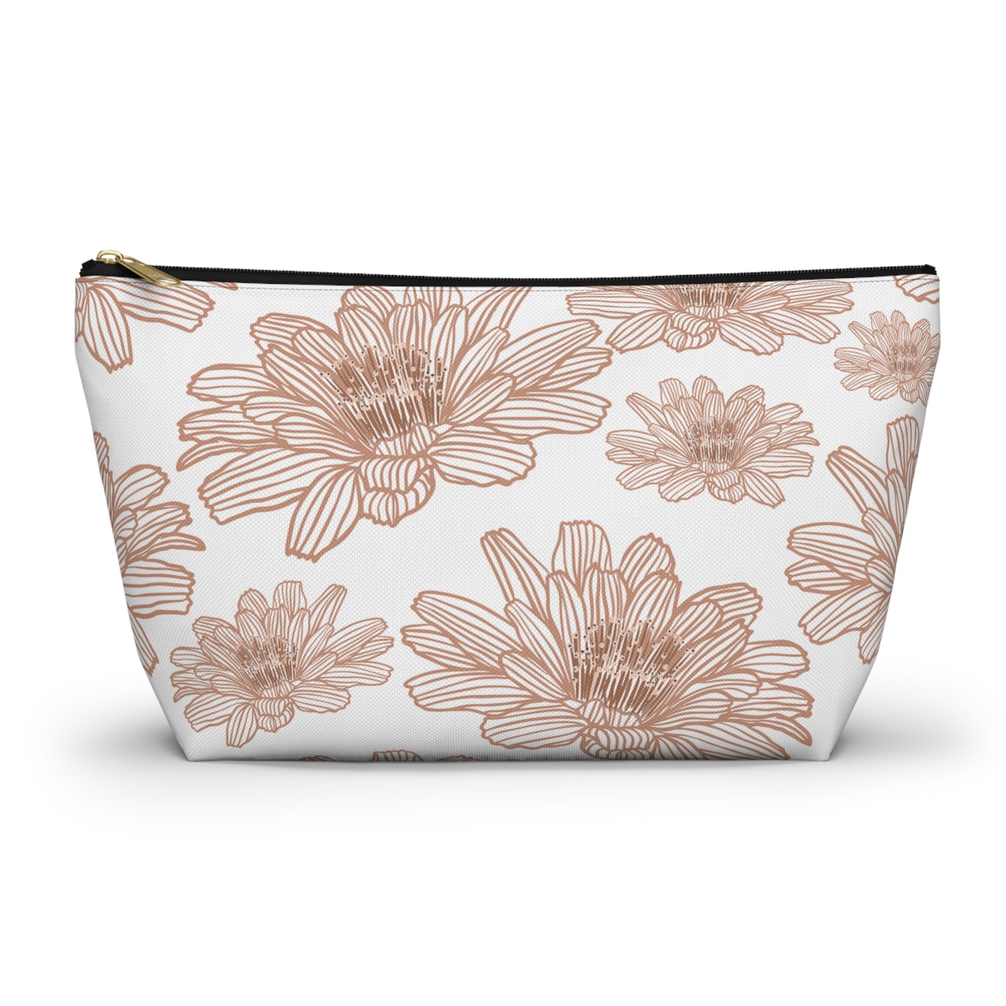 Floral Accessory Pouch - Chic Makeup Bag, Travel Organizer, Gift for Her, Floral Print Pouch, Flower Design Zipper Bag