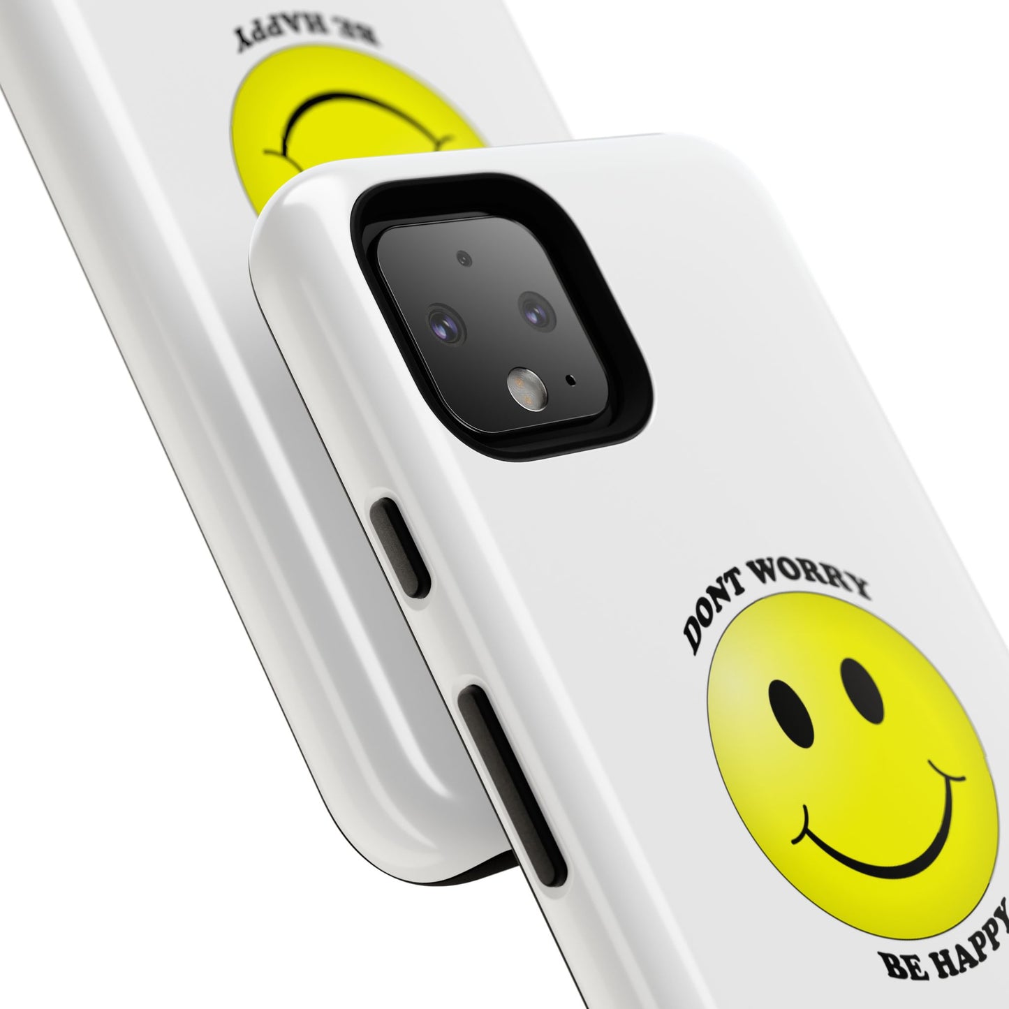 Happy Face Phone Case, Tough Cases, Don’t Worry, Be Happy, Cute Gift for Friends, Positive Vibes, Fun Mobile Accessories