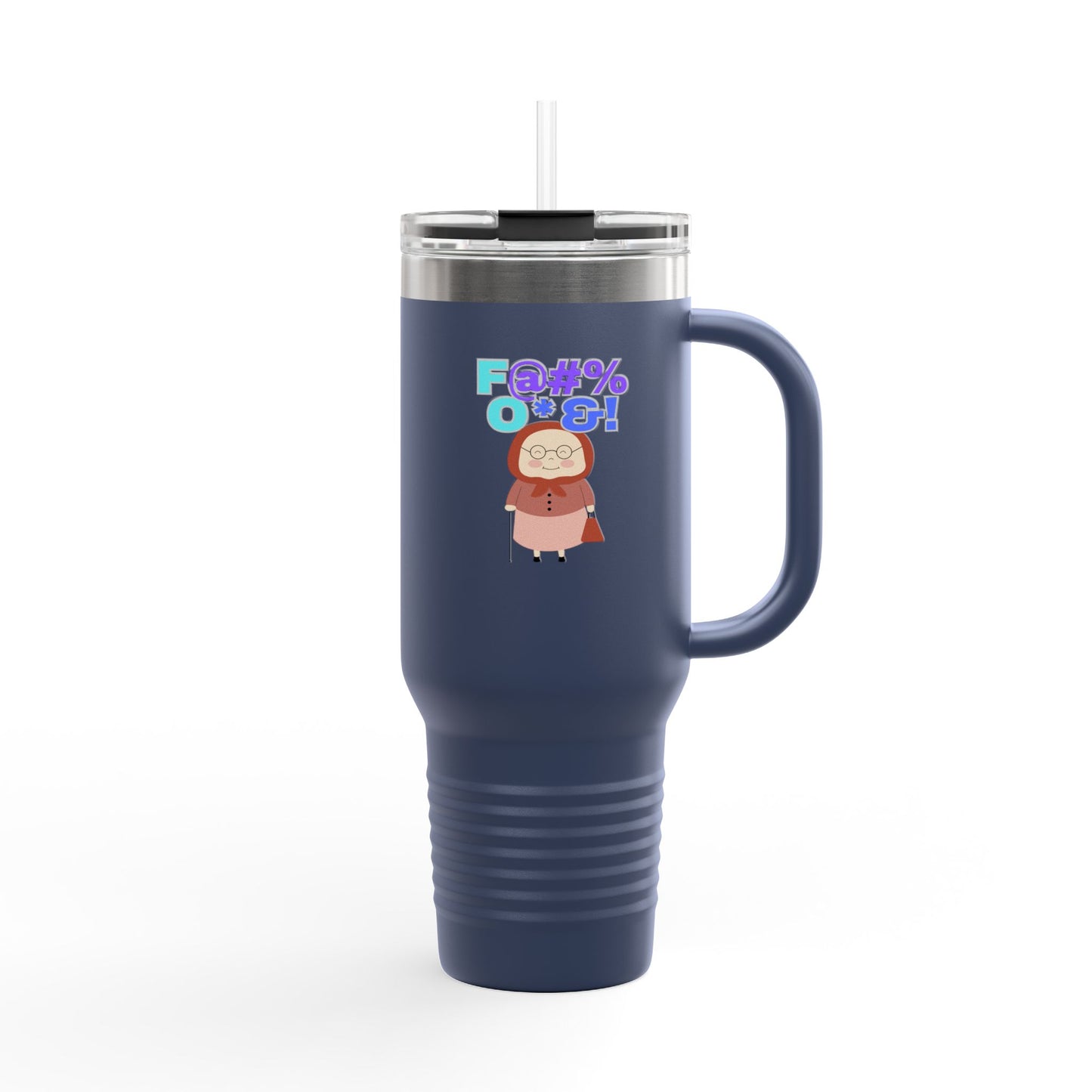 Funny Insulated Travel Mug, 40oz - Hilarious Grandma Design, Perfect Gift for Coffee Lovers, Road Trips, Birthdays, Everyday Use