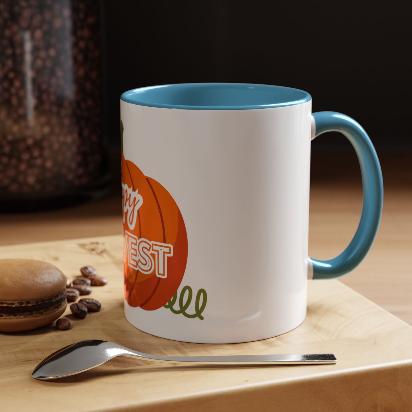 Happy Harvest Pumpkin Coffee Mug, Fall Mug, Seasonal Decor, Gift for Coffee Lovers, Autumn Vibes, Halloween Decoration
