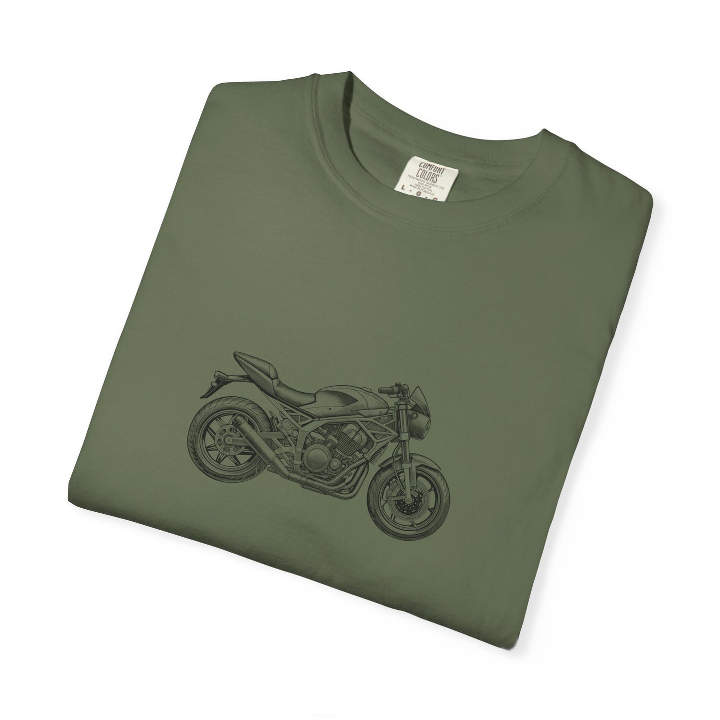 Motorcycle Vibes Unisex Garment-Dyed T-Shirt, Biker Tee for Motorcycle Enthusiasts, Gift for Riders, Casual Wear, Adventure Apparel