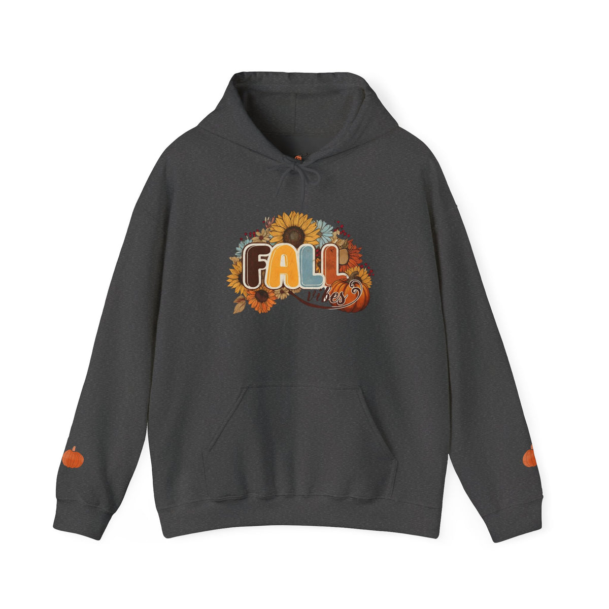 Cozy Fall Vibes Hoodie, Unisex Sweatshirt for Autumn, Pumpkin Design, Perfect for Thanksgiving, Gift for Friends, Seasonal Wear