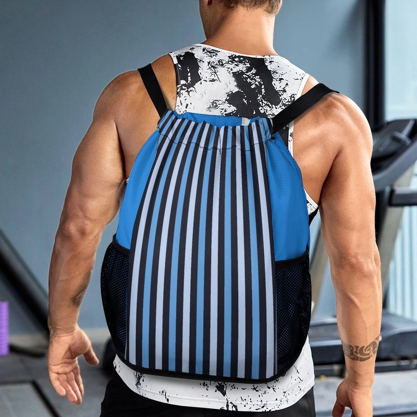 Waffle Cloth Sprots Drawstring Bag (Multi-Sites)