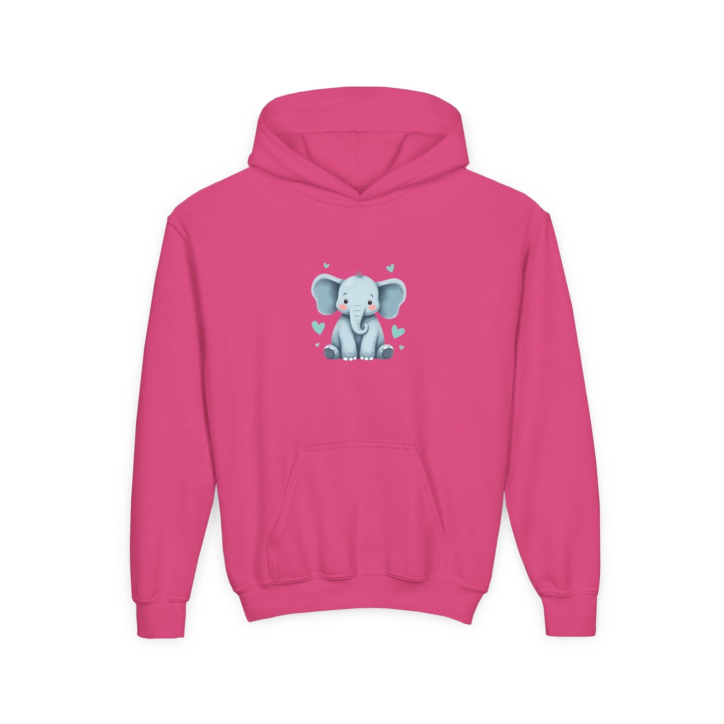 Youth Elephant Hoodie for Kids, Cute Animal Hoodie, Cozy Sweatshirt for Boys and Girls, Birthday Gift, Casual Layering
