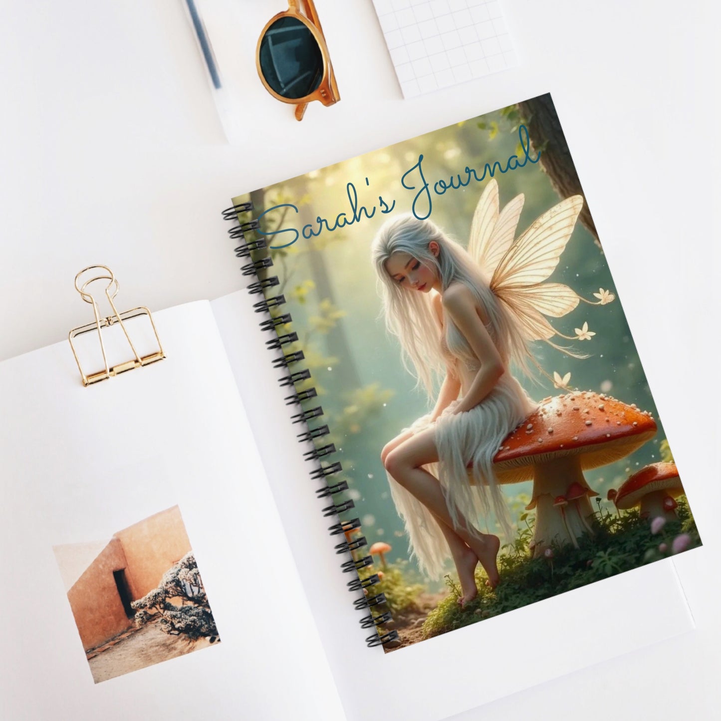 Fairy Spiral Notebook | Enchanted Journal, Gift for Writers, Dreamy Note-taking, Magical Decor, Personalized Stationery