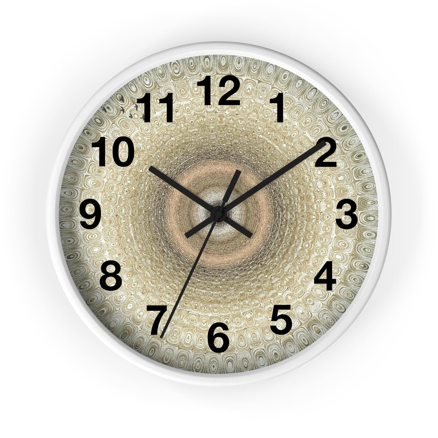 Elegant Textured Wall Clock, Modern Home Decor, Unique Gift for Housewarming, Minimalist Style, Timeless Design, Wall Art