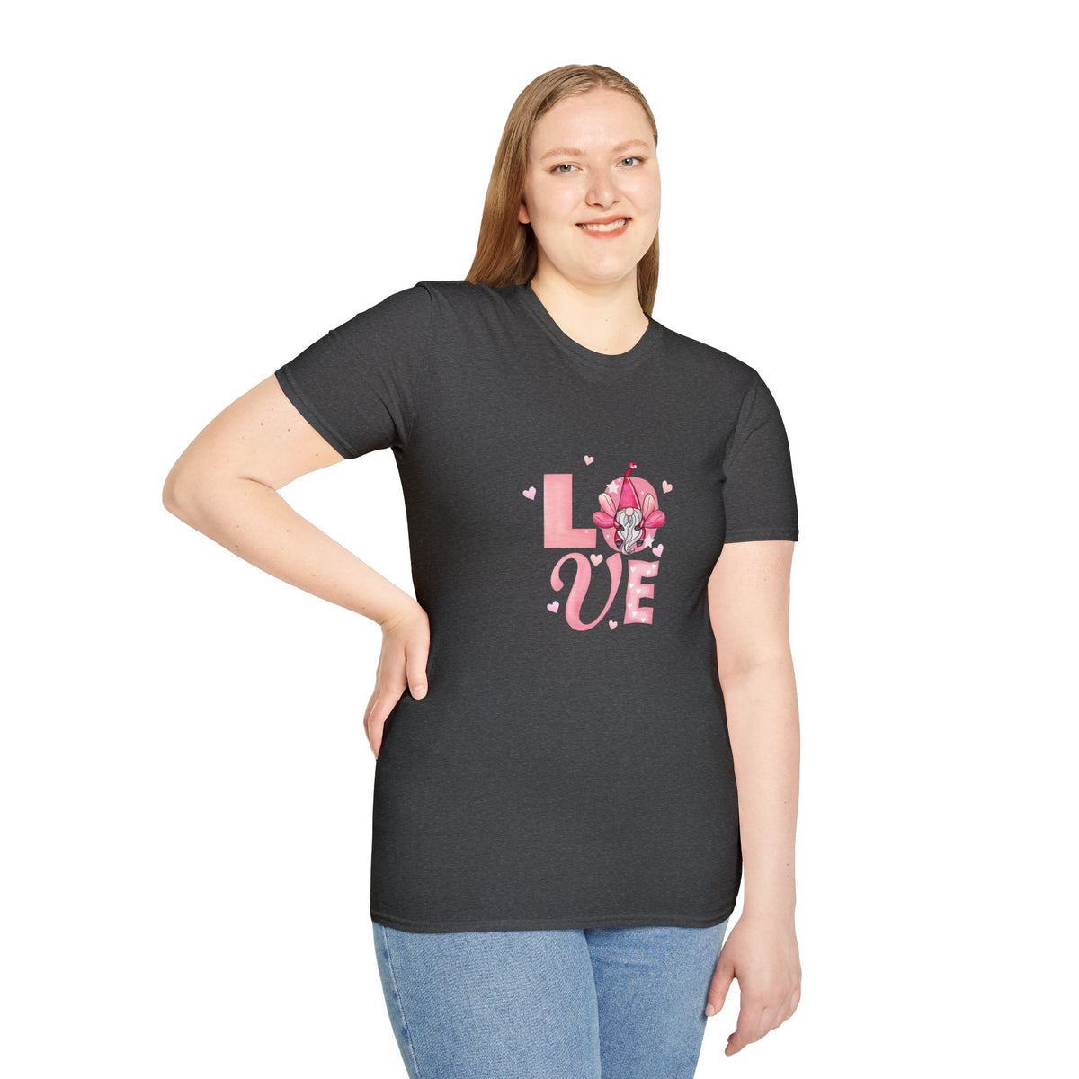 Love Cherry Blossom T-Shirt — Pink Floral "LOVE" Graphic Tee