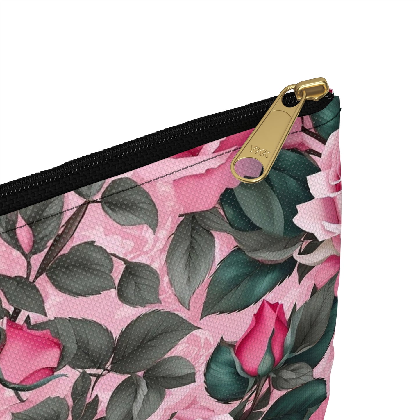 Floral Accessory Pouch - Perfect for Travel, Makeup, and Organizing, Gifts for Her, Bridal Accessories, Rose Pattern Clutch