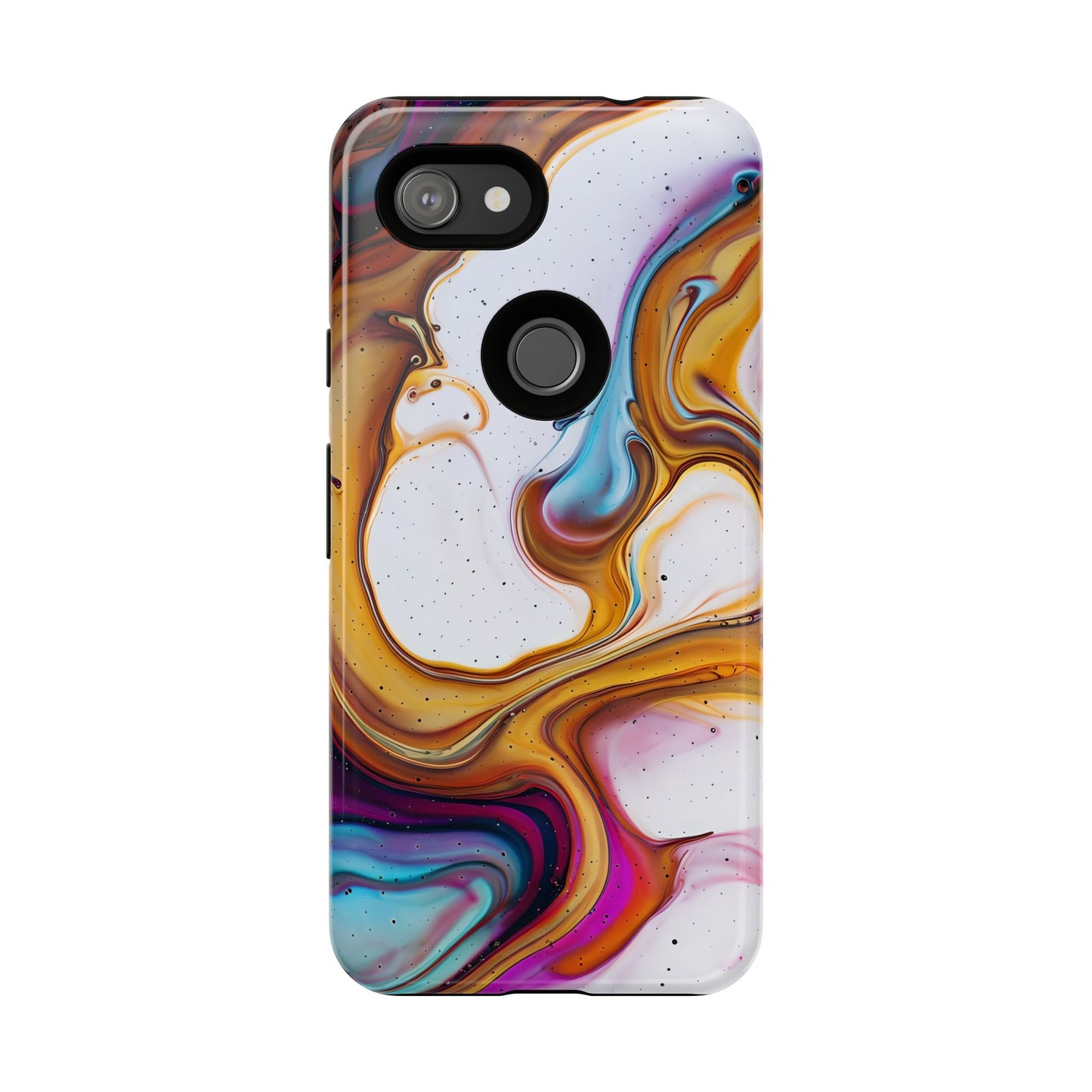Artistic Phone Case, Tough Cases with Colorful Marble Design